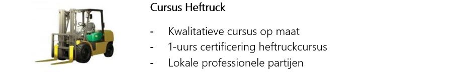 Cursus Heftruck